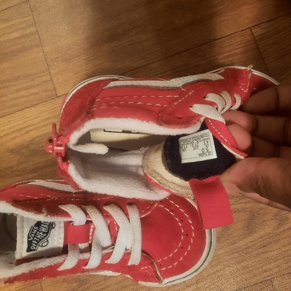 SOLD Vans, Toddler Size 5, Red and White - Picture 7 of 10